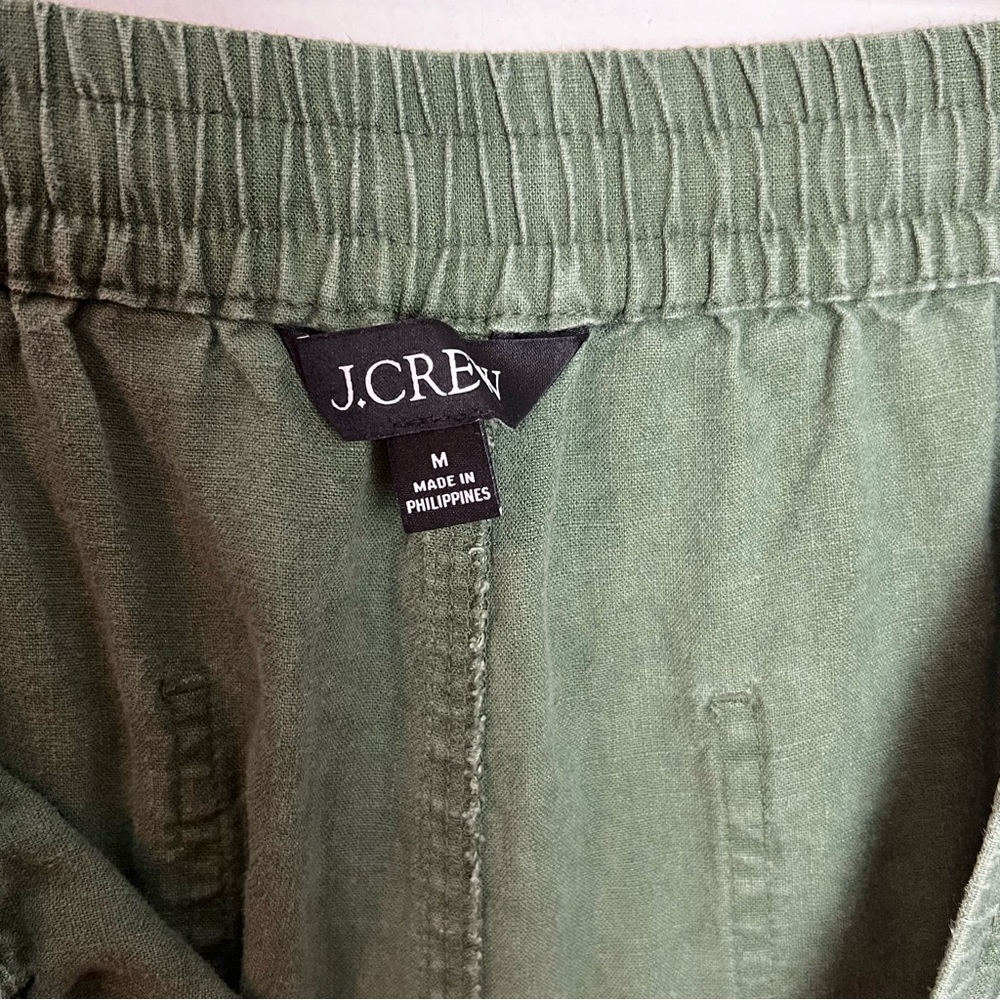 J. CREW- Seaside Pant in Linen Blend Casual Pull On Travel Lightweight Resort - Picture 5 of 7